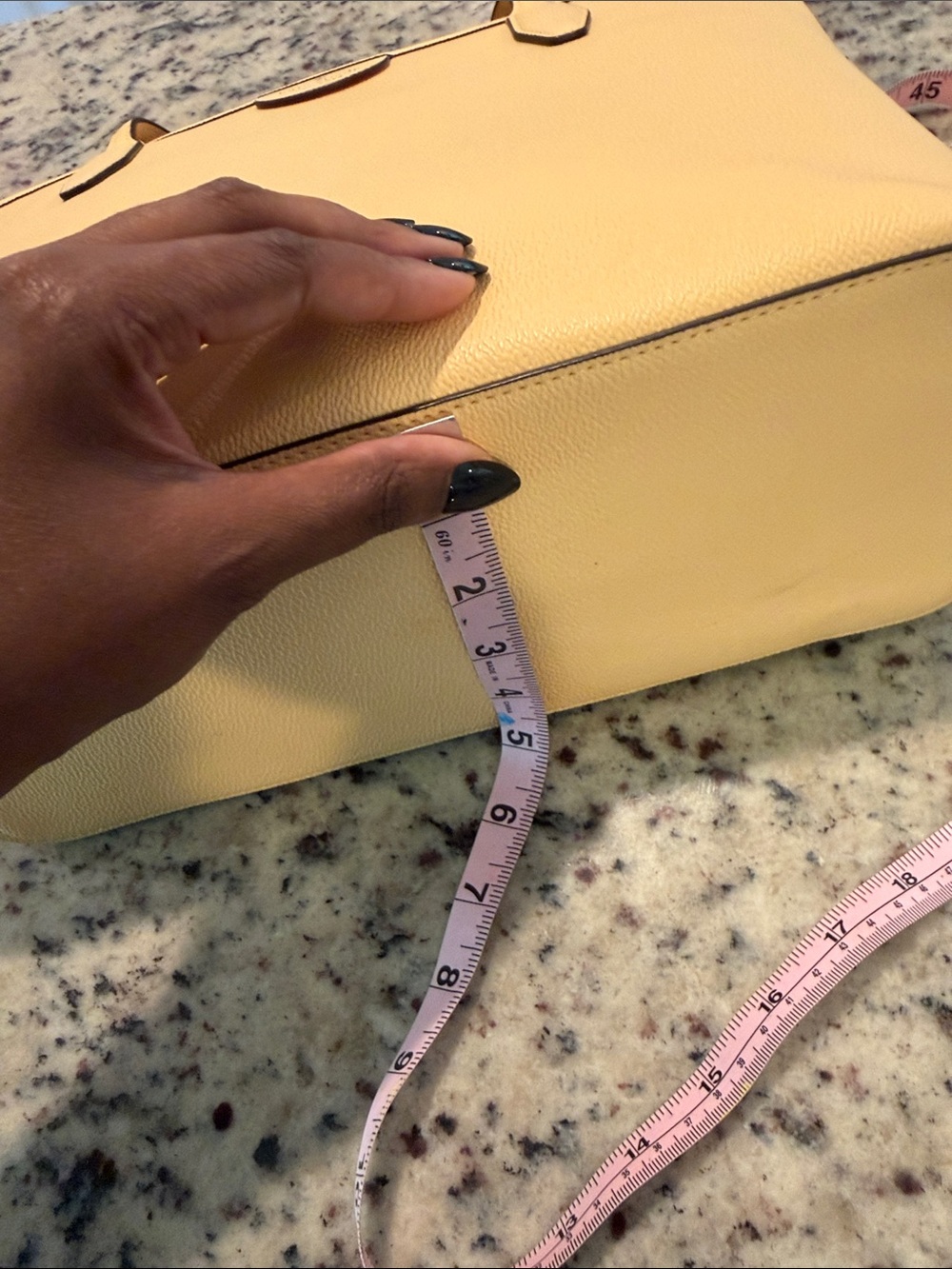 kate spade lemon yellow leather tote - Picture 9 of 15